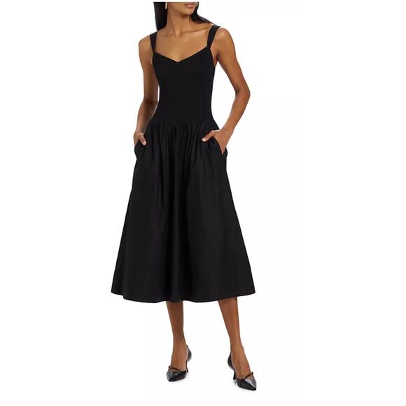Reformation Dresses & Skirts - Reformation Sariah Fit & Flare Midi-Dress black size 6
